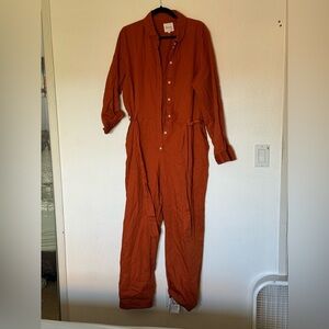 Kowtow Women's Rust Jumpsuit XL